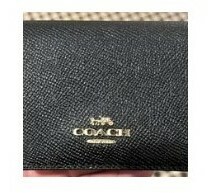 [S] COACH C0059 CROSSGRAIN MINI WALLET ON CHAIN,IM/BLACK, 195031081231 (SCO232)