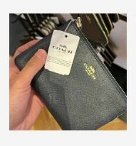 [S] COACH F58032 CS RN LTH CRN ZIP MIDNIGHT, 889532686438 (SCO235)