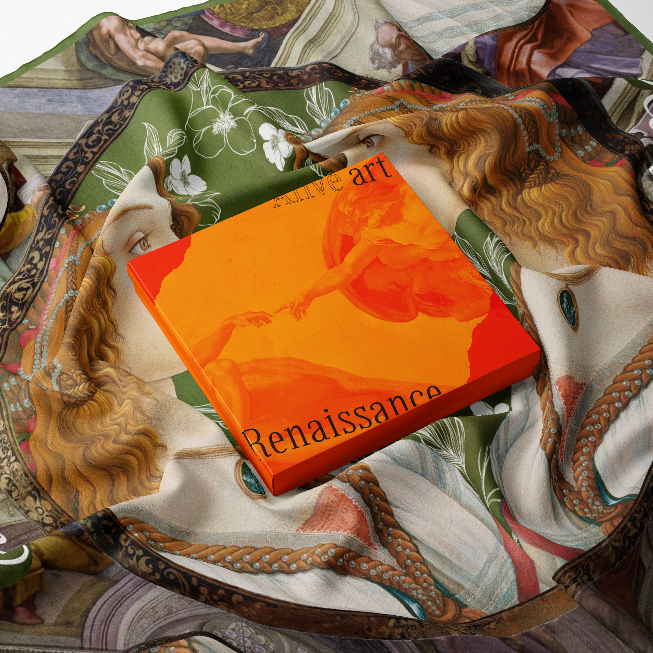 文藝復興大絲巾｜波提且利《年輕女子》