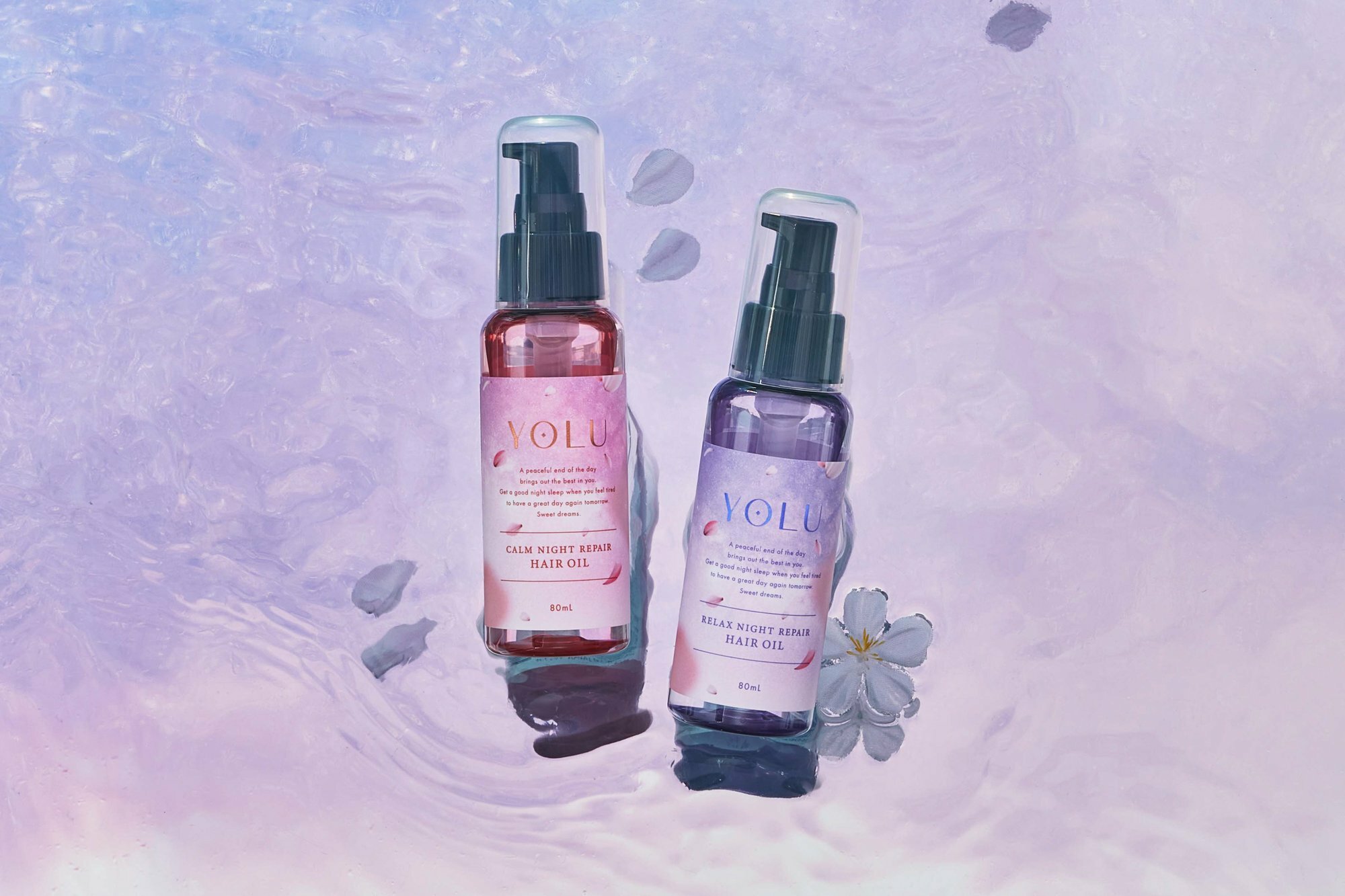 YOLU Hair Treatment Gel Hair Oil 櫻花夜間修護洗髮護護髮油 80mL