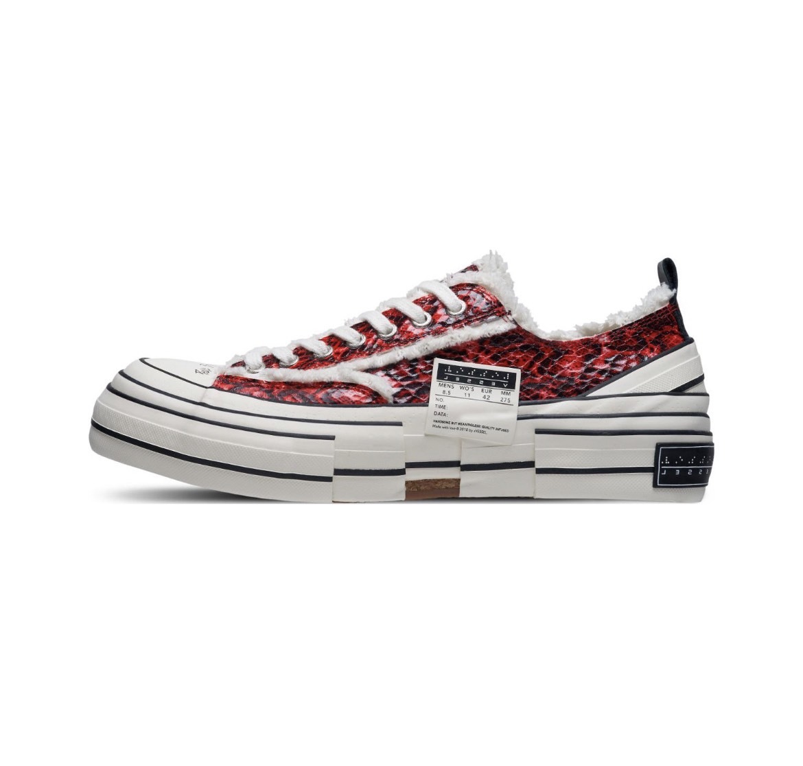 xVESSEL GOP Lows Python Pattern Snake New Year Limited Red