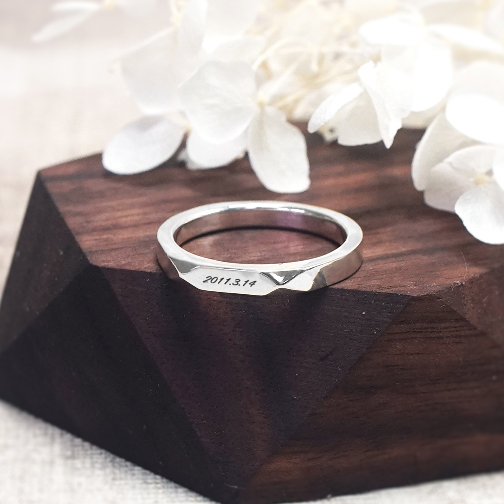 純銀刻字 永恆時光 女戒 925純銀戒指 女生戒指 客製化訂製