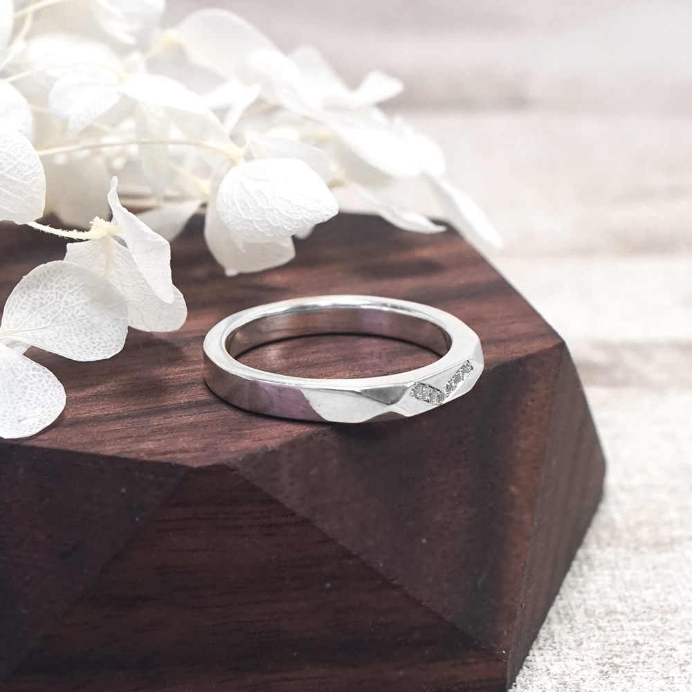 永恆時光 女戒 鑲鑽版 情侶款 刻字訂製 925純銀戒指