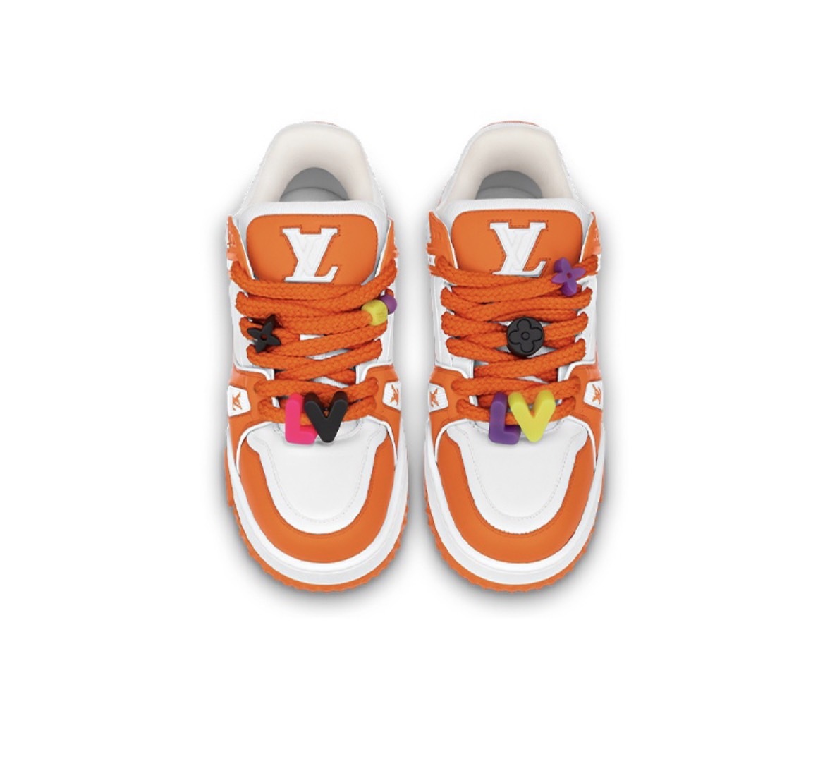 LV TRAINER MAXI new candy fat shoes orange Louis Vuitto