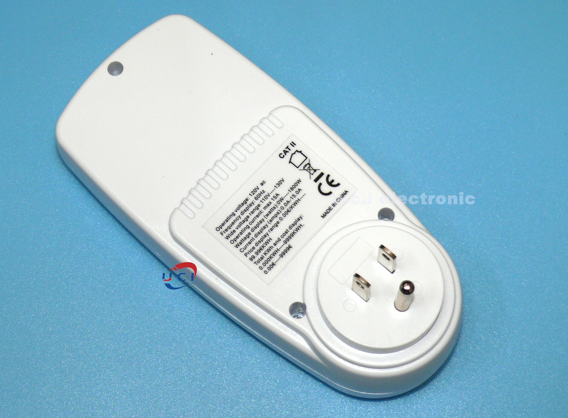 【UCI電子】(I-1) 電量計量插座 大屏功率計 測量儀智慧計費式電錶110V 功率計