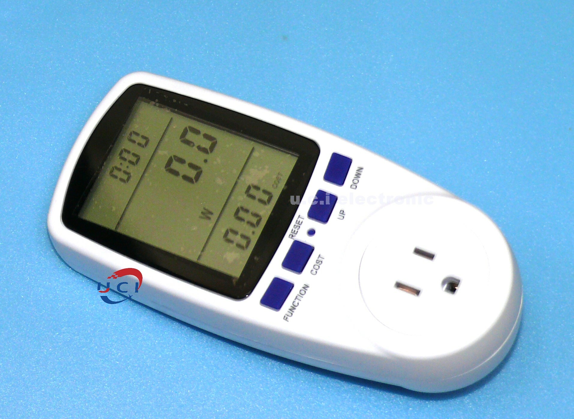 【UCI電子】(I-1) 電量計量插座 大屏功率計 測量儀智慧計費式電錶110V 功率計