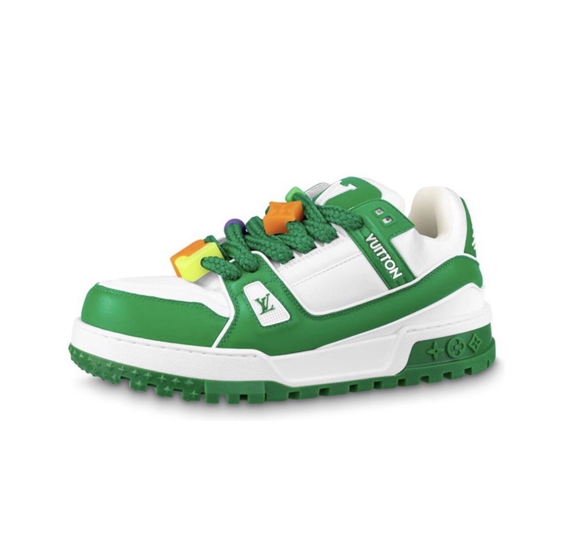 LV TRAINER MAXI New Candy Chubby Shoes Green Louis Vuit