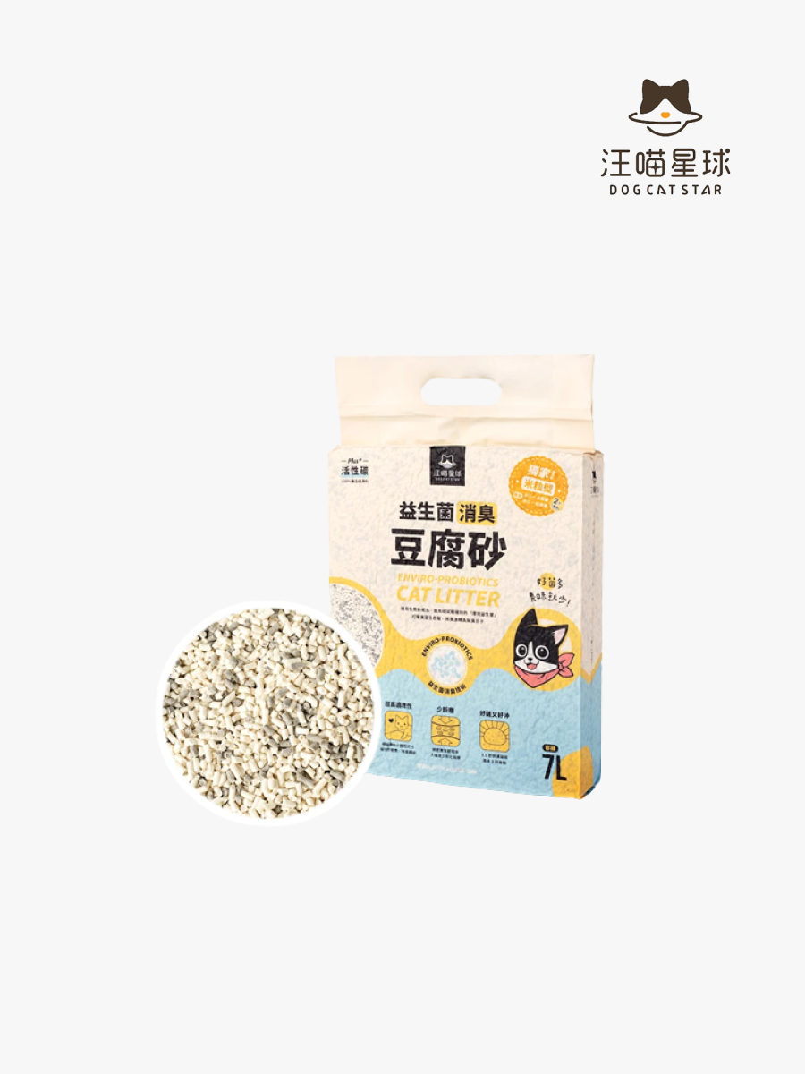 【汪喵星球】益生菌消臭豆腐砂｜米粒型 7L