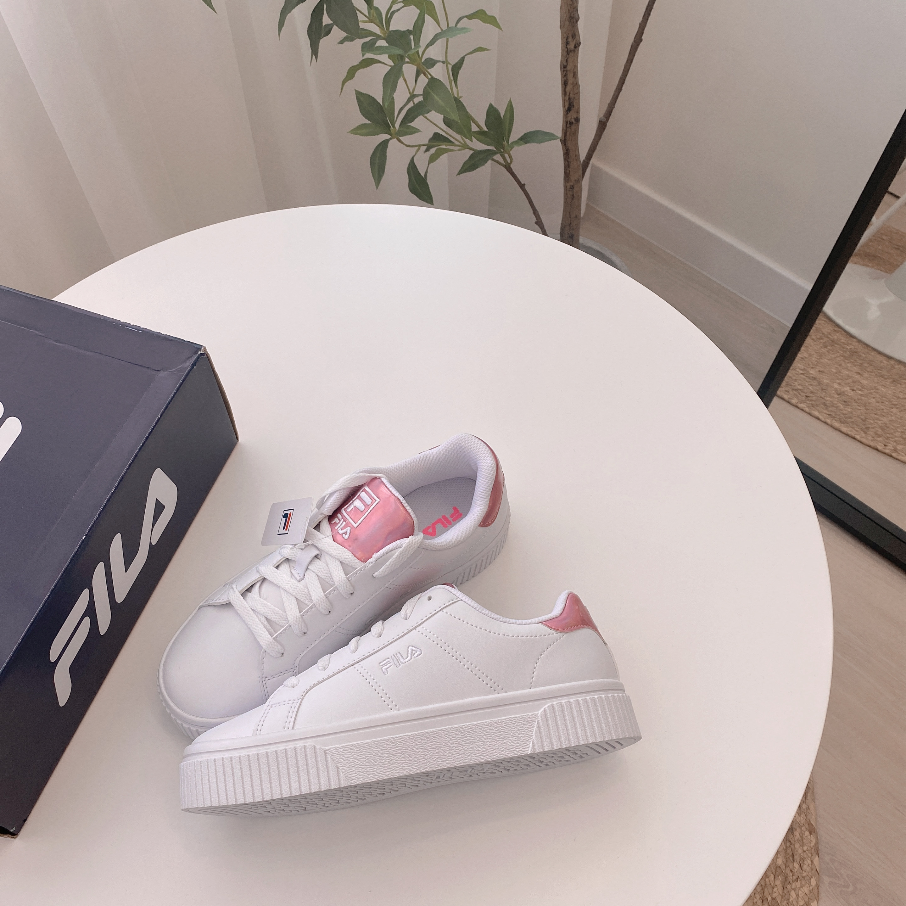 現貨| FILA COURT DELUXE 粉紅幻彩