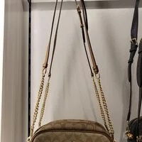 [S] COACH CA172 JAMIE CAMERA BAG IN BLOCKED SIGNATURE CANVAS,LIGHT KHAKI CHALK MULTI, 195031574962 (SCO243)