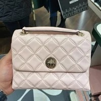 [S] KATE SPADE WKRU7074 NATALIA SM FLAP CROSSBODY,ROSE SMOKE, WKRU7074-953 (SKS423)