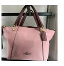[S] COACH C6840 CN TRM KACEY SATCHEL,IM/POWDER PINK WINE MULTI, 195031758218 (SCO249)