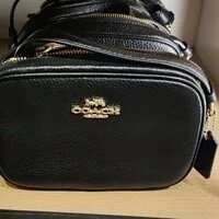 [S] COACH CA069 LEATHER MN JMIE CMRA BA,IM/BLACK, 195031578236 (SCO246)