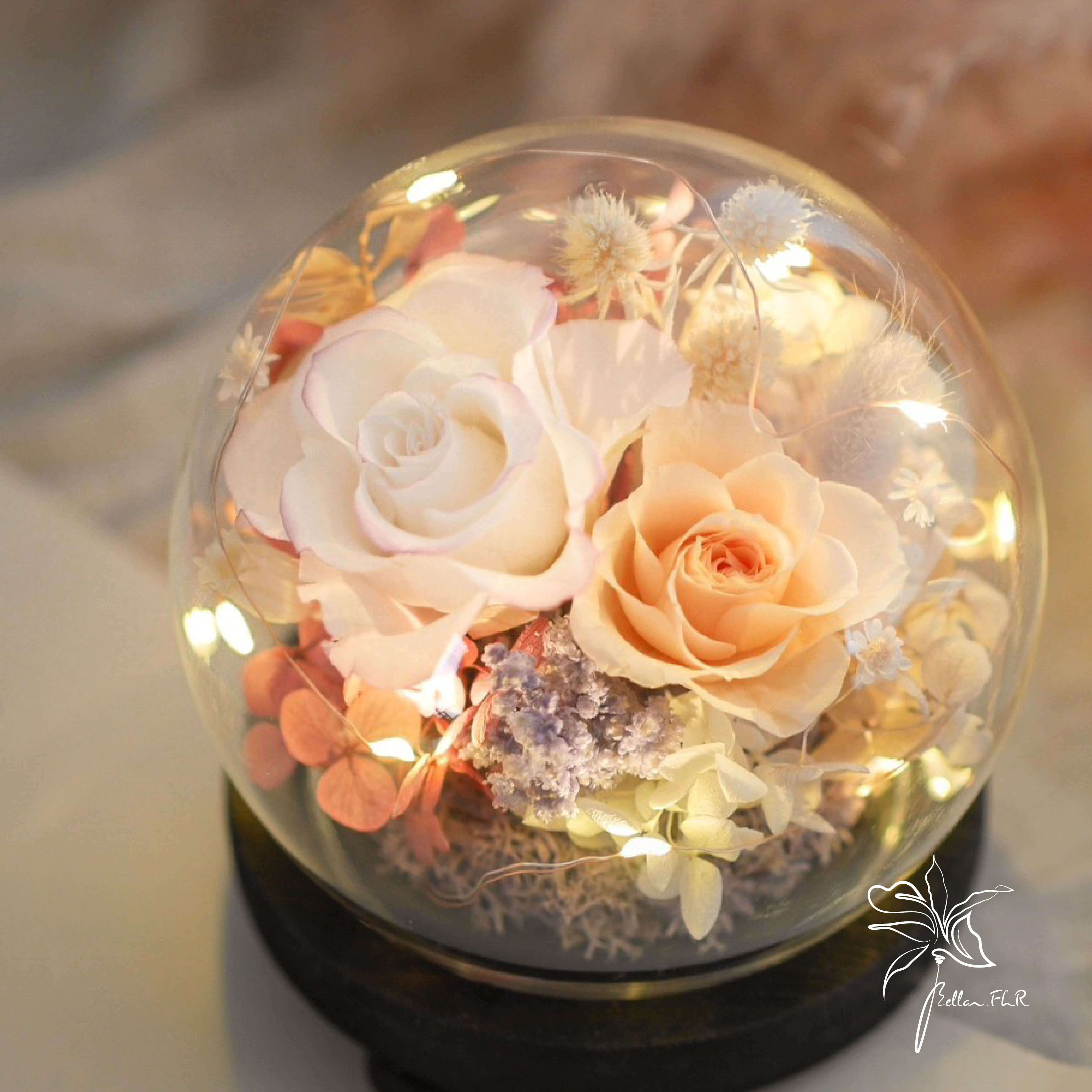 【與你相戀的滋味】圓形玻璃花盅-小