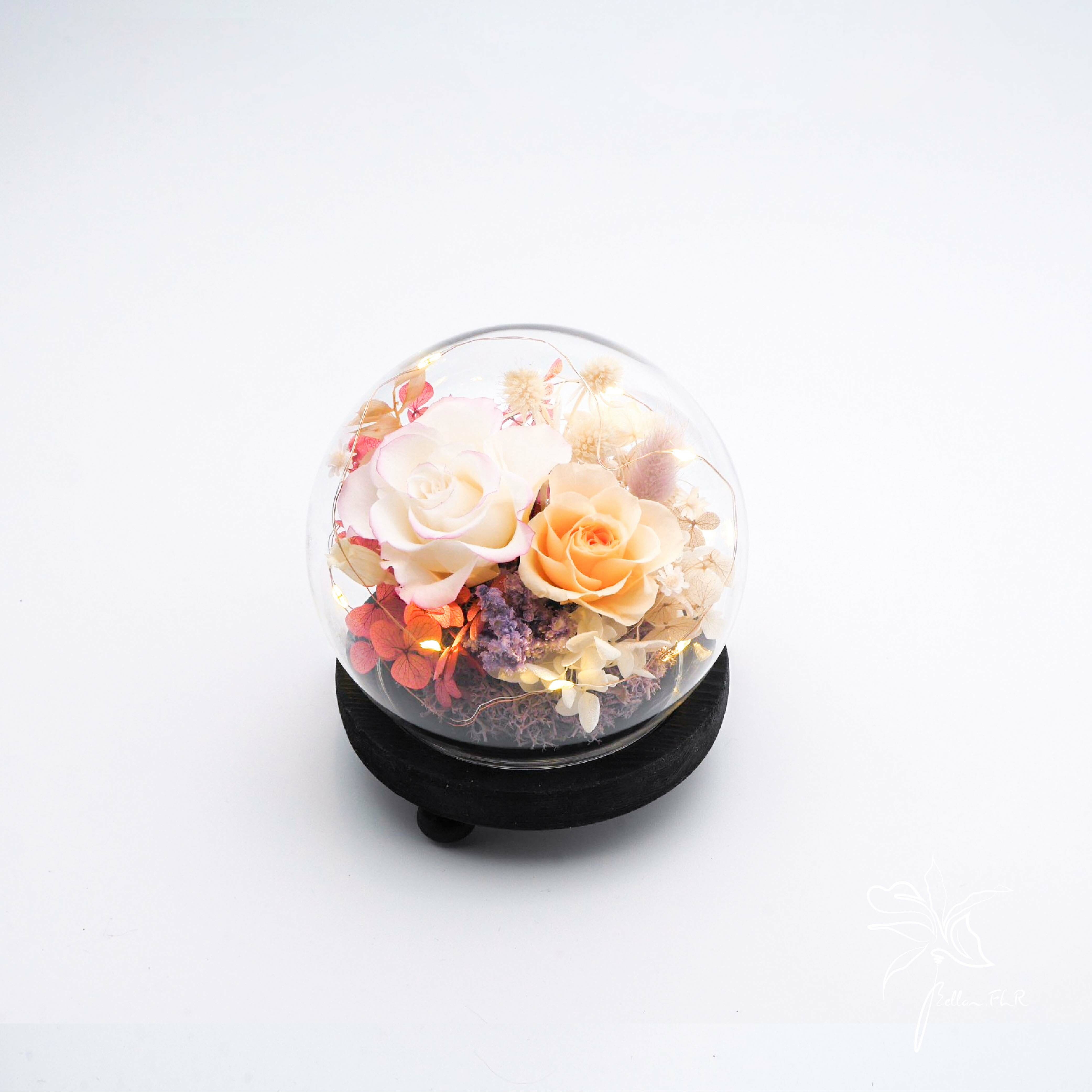 【與你相戀的滋味】圓形玻璃花盅-小