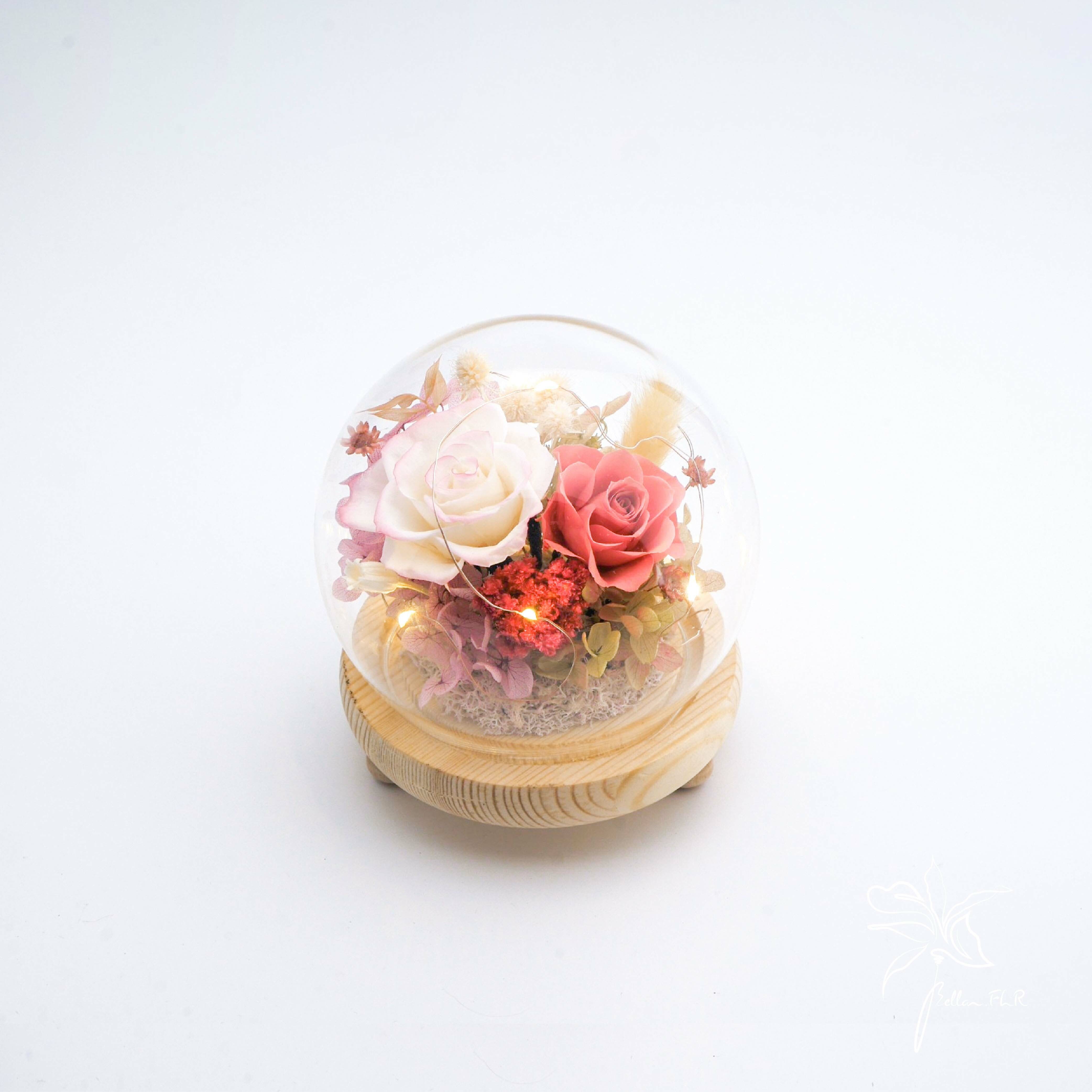 【只為來到你身邊】圓形玻璃花盅-小