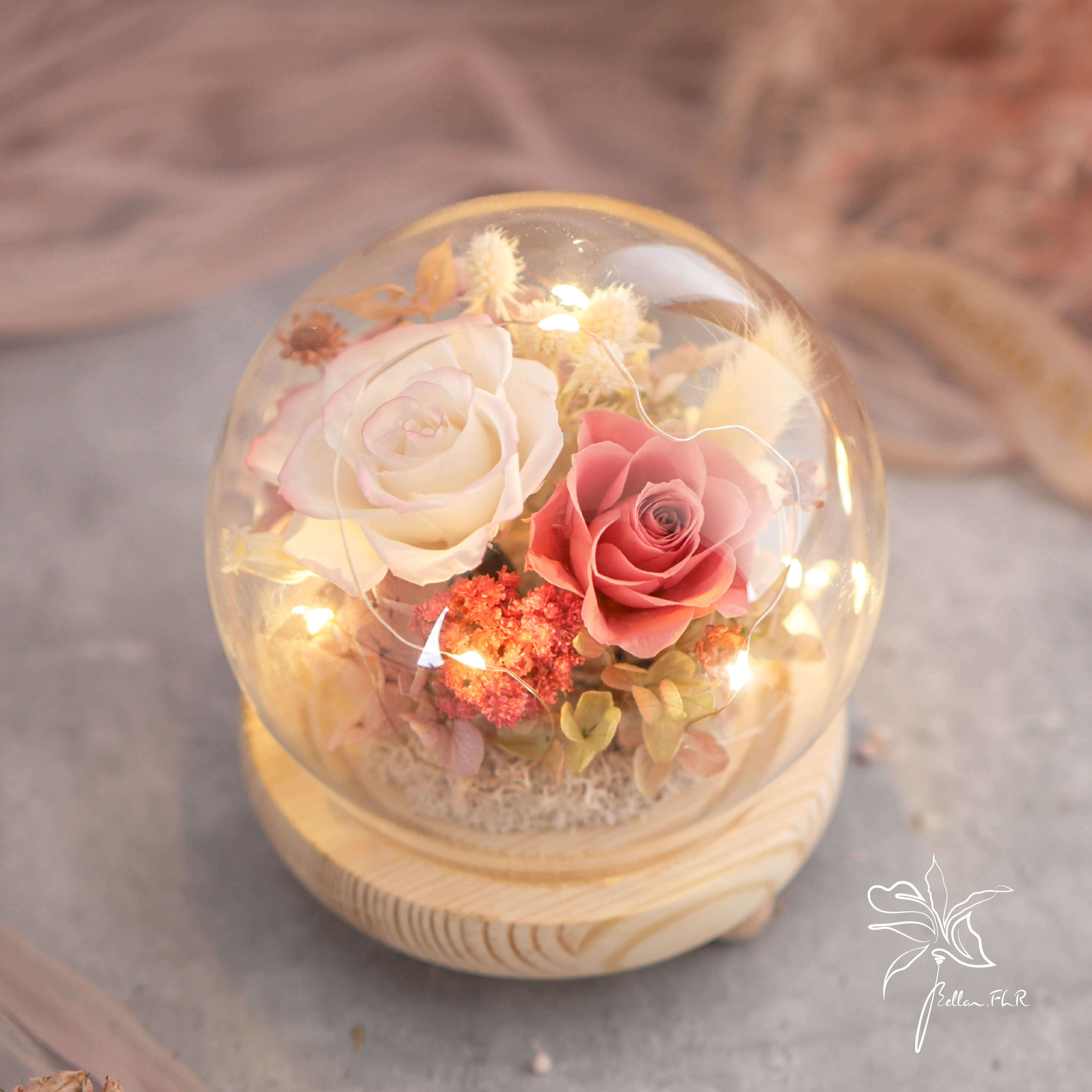 【只為來到你身邊】圓形玻璃花盅-小