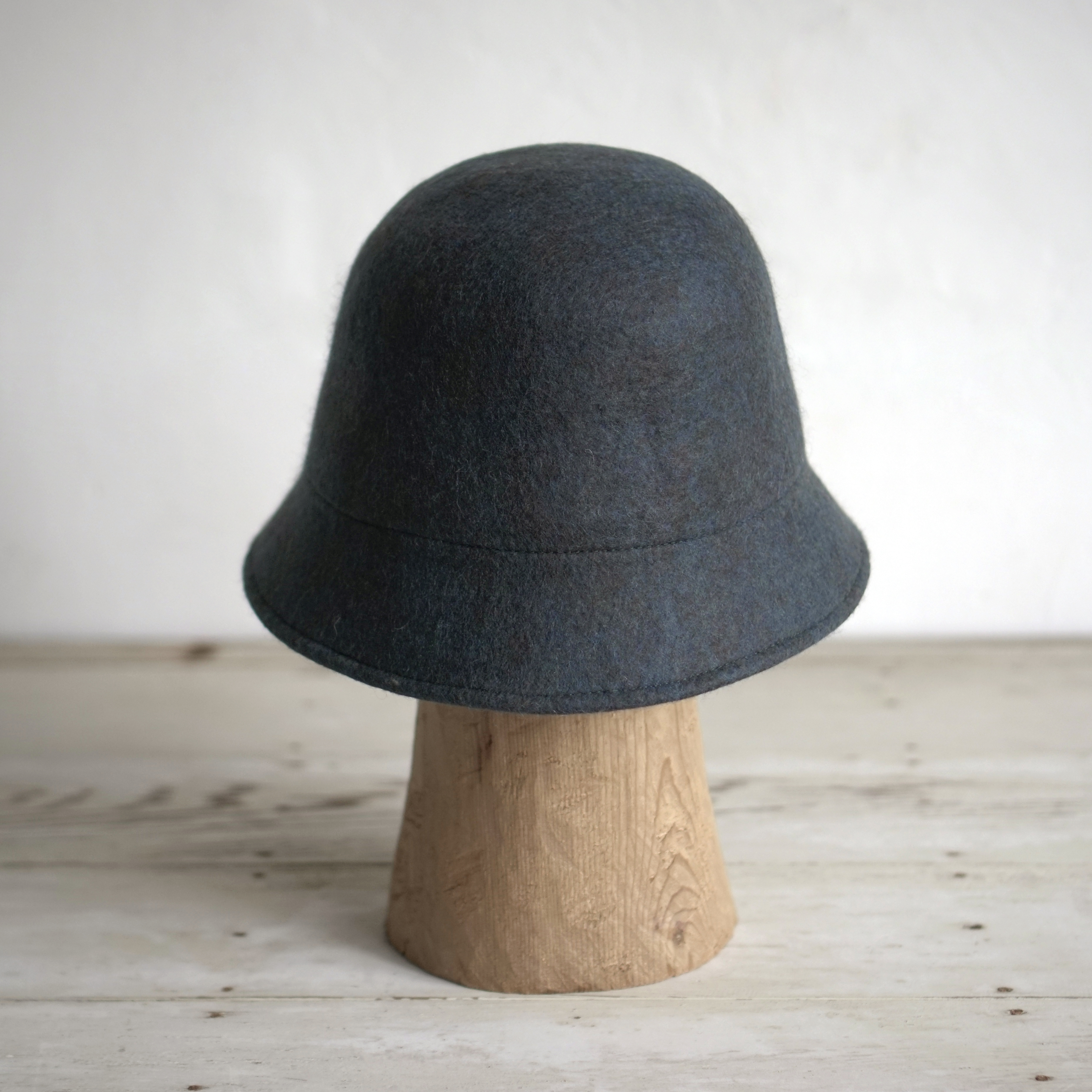 犛牛絨毛氈鐘型帽- 孔雀綠｜中國藏區