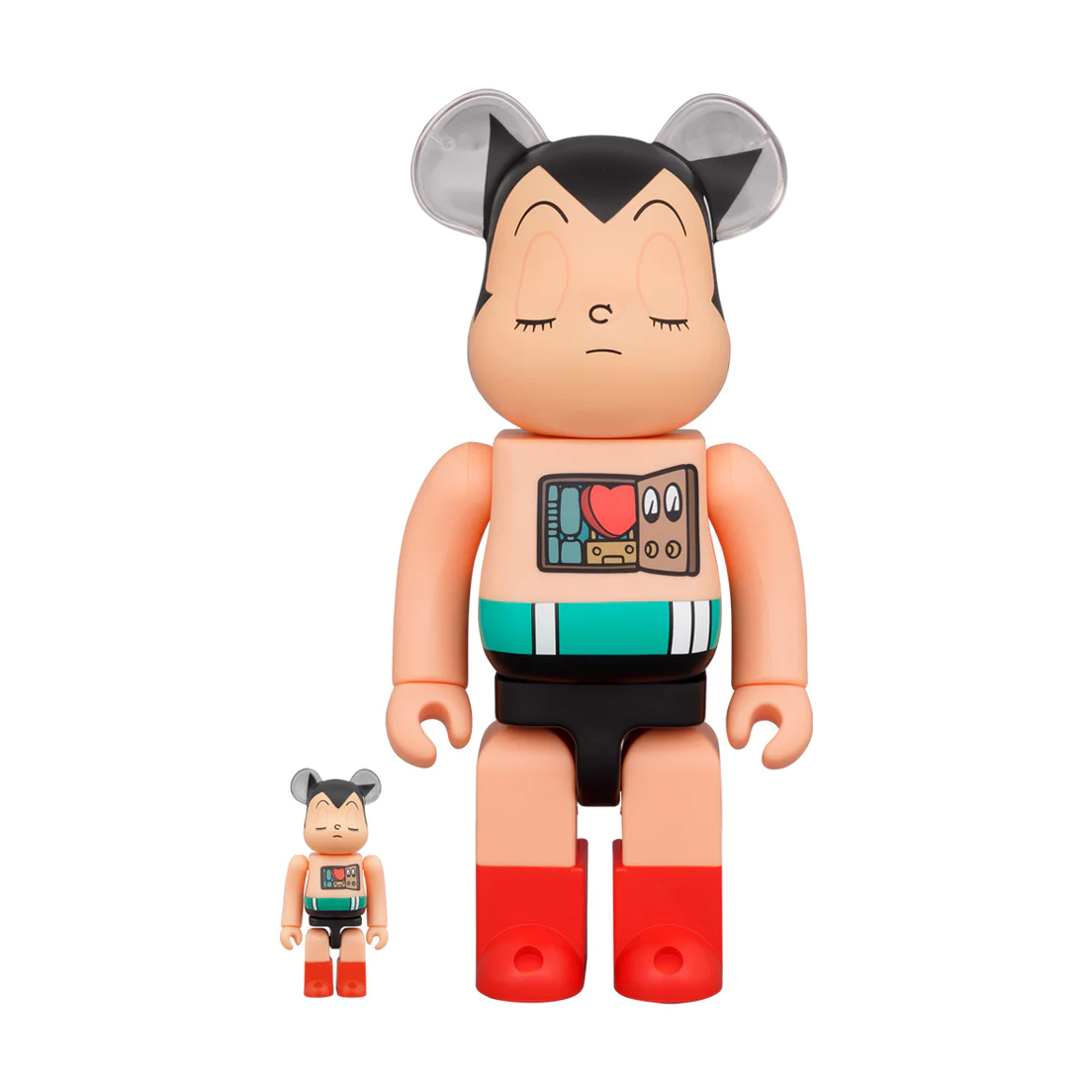 BE@RBRICK 鉄腕アトム SLEEPING VER.100％ & 400％ 原子小金剛 睡覺版