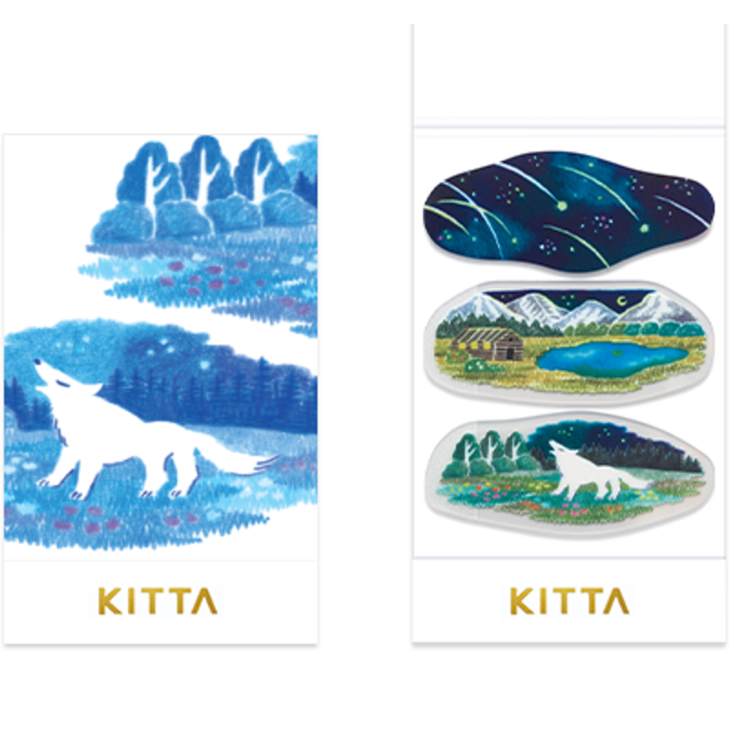 夜光 Clear透明PET貼紙 KITT015｜日本 KITTA