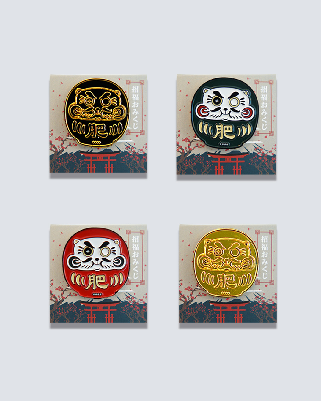 【FUMBLE】招運の月巴達喵扣針 | 4款 | 香港原創設計