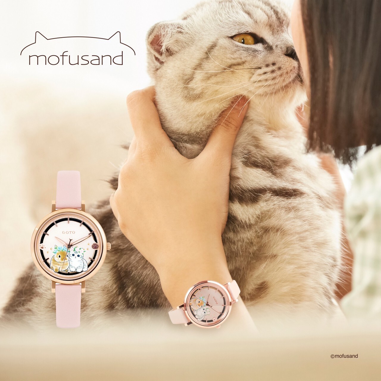 【GOTO】貓福珊迪聯名錶款-花圈兔兔  GL3102L-48-1R1  36mm 現代鐘錶