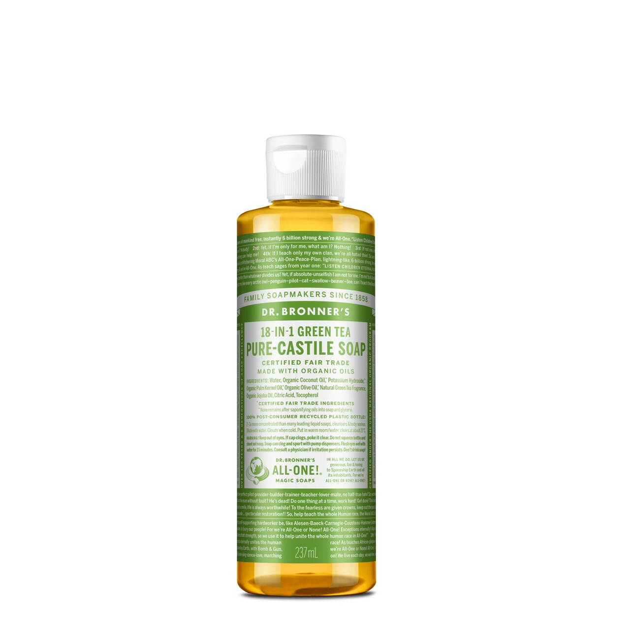 Dr. Bronner's – 有機綠茶皂液 8oz / 237ml