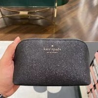 [S] KATE SPADE K9263 TINSEL GLITTER FABRIC SMALL CO,BLACK, K9263-001 (SKS425)