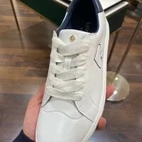 [S] KATE SPADE K8761 EZRA ACTION NAPPA CALF,OPT WHT/BLAZER BLUE, K8761 (SKS426)