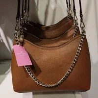 [S] KATE SPADE K9374 ZIPPY PEBBLED LEATHER CONVERTIBLE BAG,WARM GINGER, 196021189746 (SKS437)