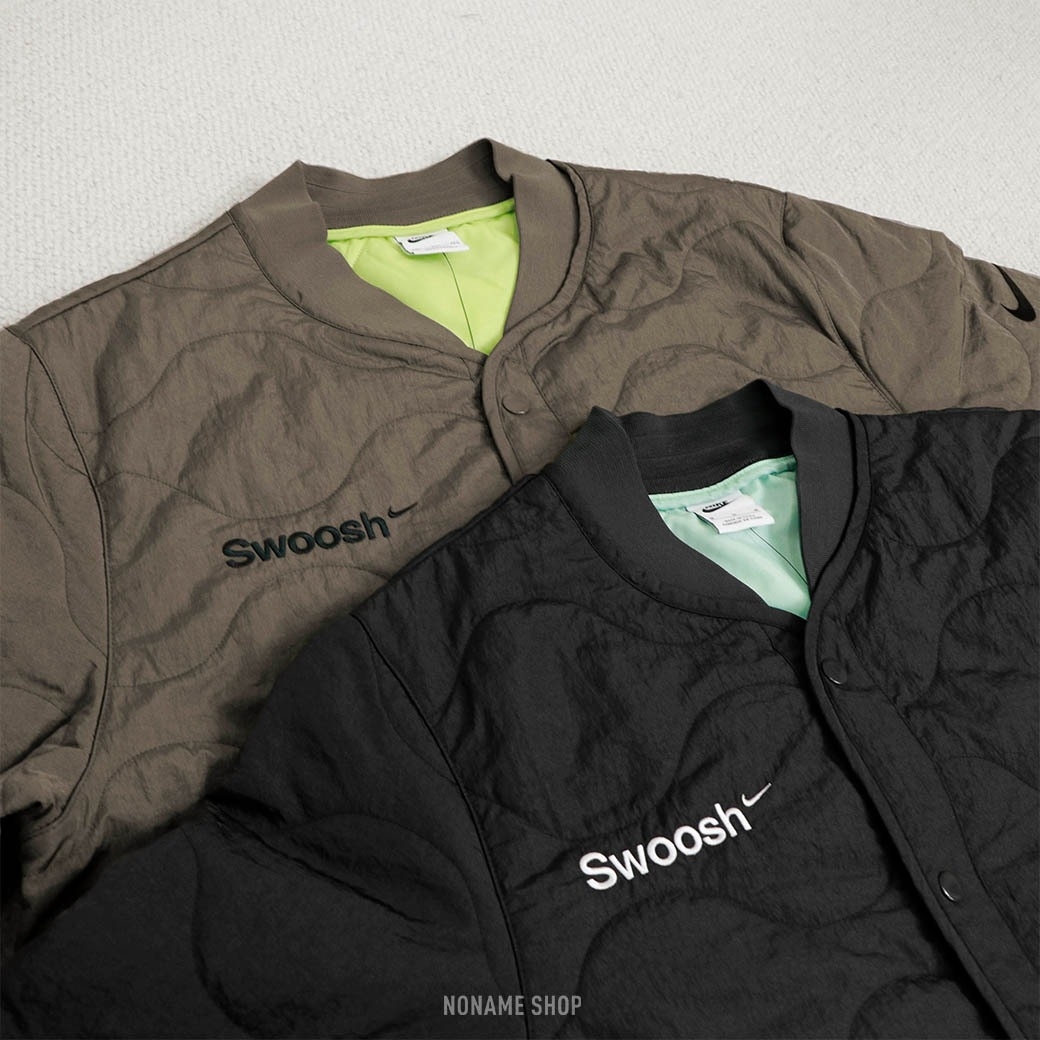 NIKE NSW Swoosh JKT 日系 刺繡 菱格紋外套 夾克外套 兩色 (男款)
