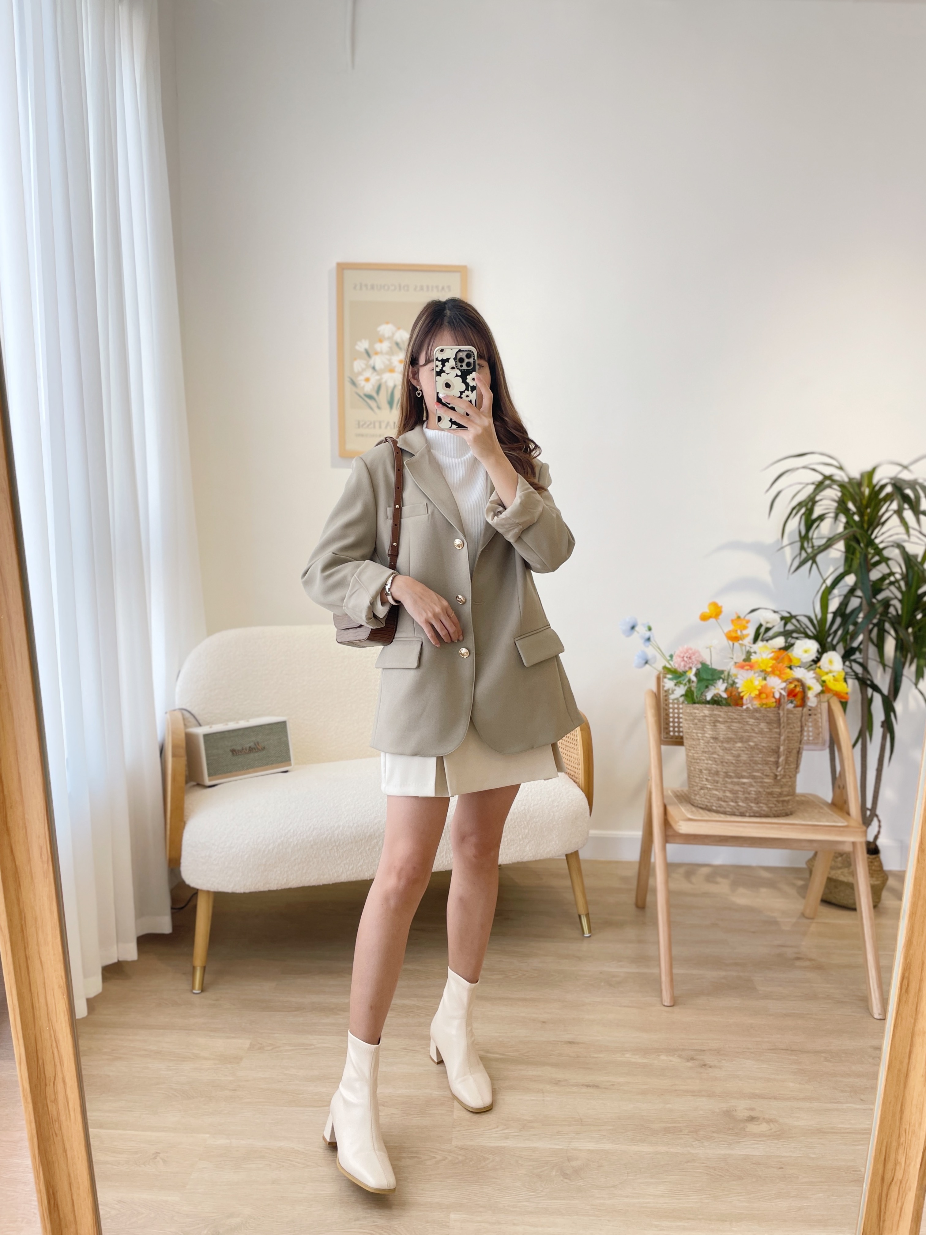 JK099 Matte Earthy Blazer