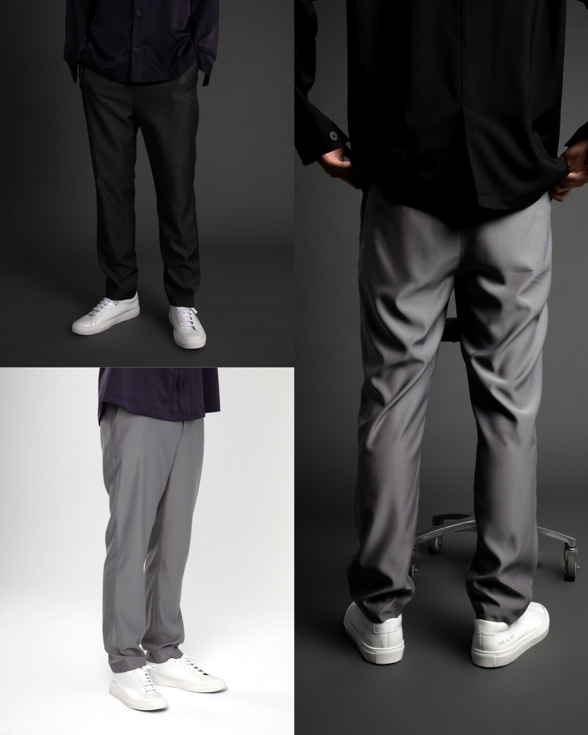 RE VER'S 無敵版型 質感 直筒西裝長褲 環保材質yarn PANTS