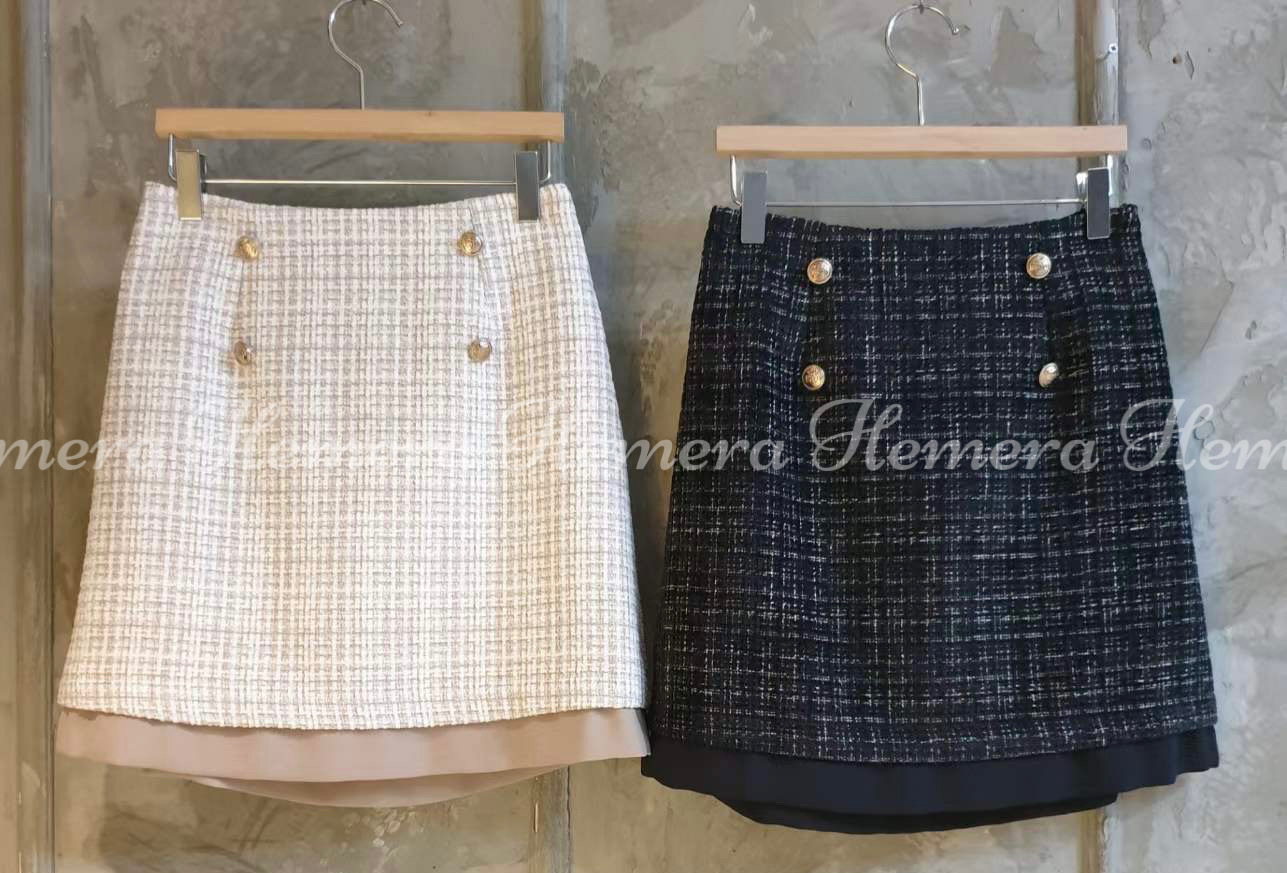 SK23W0138 小香TWEED 料裙褲