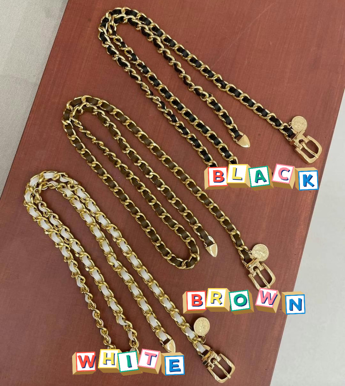 COCO STYLE GOLDEN CHAIN BELT