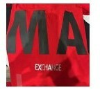 [S] ARMANI EXCHANGE BIG LOGO LETTERING PRINT SHORT SLEEVE T-SHIRT,RED, 7VZTDVZJ2MZ-1400 (SAX94)