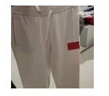 [S] ARMANI EXCHANGE SIDE LOGO PATCH TROUSER,WHITE, 6LYP75YJ3NZ-1130, FINAL SALE (SAX108)