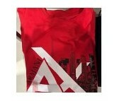 [S] ARMANI EXCHANGE BIG CITY WITH LETTER LOGO PRINT SHORT SLEEVE T-SHIRT,RED, 7VYTAIZJ2MZ-1400 (SAX115)