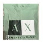 [S] ARMANI EXCHANGE SIGNATURE PATCH LOGO CREW NECK T-SHIRT,GREEN, 7VZTCCZJTBZ-1861 (SAX116)