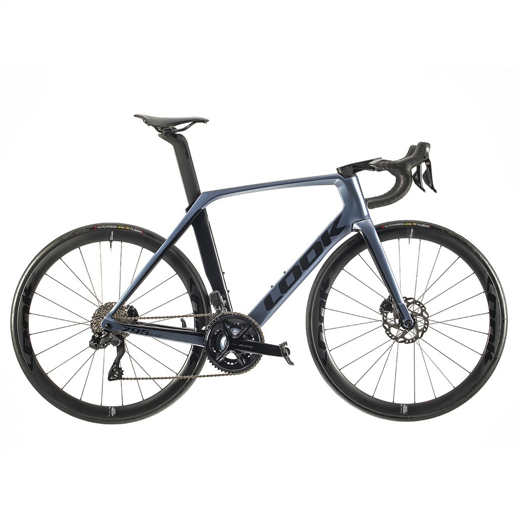 Look 795 BLADE Disc Road Bike 105 Di2 2x12 Metallic Grey Blue Satin