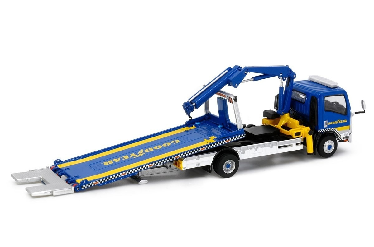 Tiny 城市 合金車仔 - 五十鈴N系列 平板拖車附吊臂 Good Year (長版)