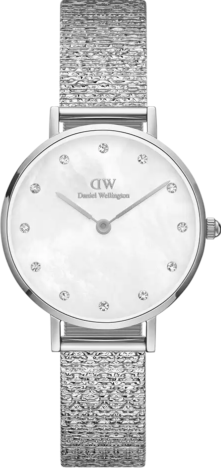 萬年鐘錶 - DW - Daniel Wellington   經典款米蘭錶帶女錶   PETITE LUMINE PRESSED PIANO 系列  DW00100592  錶徑 : 28mm