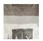 [S] ARMANI EXCHANGE RHINESTONE LOGO CREW NECK T-SHIRT,WHITE, 7VYTKEYJW3Z-1100 (SAX129)