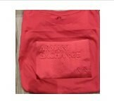 [S] ARMANI EXCHANGE BIG PATCH LOGO CREW NECK T-SHIRT,RED, BLYT49YJ8QZ-14AL (SAX132)