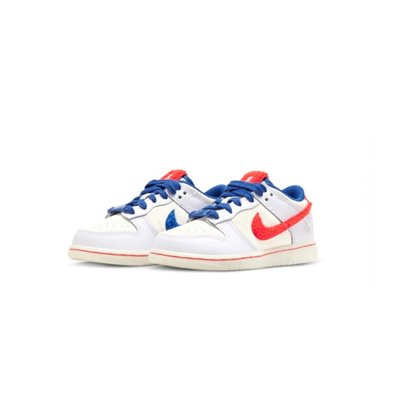 Nike Dunk Low "Year Of The Rabbit" PS 兔年 中童鞋 白藍紅 FD4624-161 [台灣現貨]