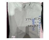 [S] ARMANI EXCHANGE LOGO LETTERING PATCH SHORT SLEEVE T-SHIRT,GREEN, 7VZTAQZJTBZ-1861 (SAX133)