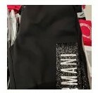 [S] ARMANI EXCHANGE SIDE GLITTER LOGO TROUSER,BLACK, 7VYP76YJE5Z-1200, FINAL SALE (SAX134)