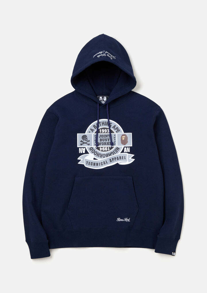 2023SS NEIGHBORHOOD BAPE NBHD RELAXED APE 寬版 帽T LOGO 標誌 現貨