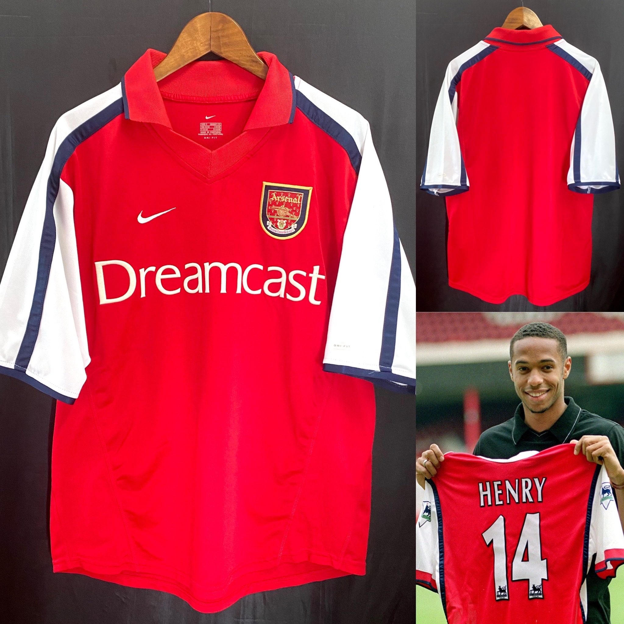 Arsenal 2000-2002 Nike Home official shirt