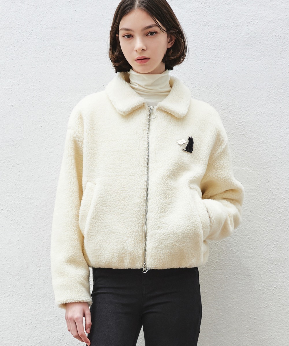 ジャケット Fallett COLLAR BOA ZIP UP JACKET ER702 FALLETT] COLLAR BOA ZIP-UP JACKET